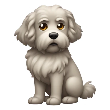 Dog is freezing  sticker