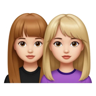 Debby Ryan (straight bangs) and Sabrina Carpenter sticker