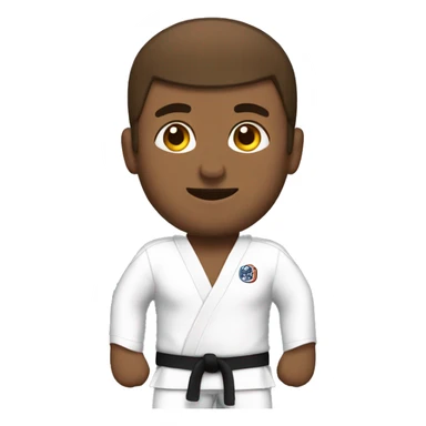 man jiu jitsu brown belt sticker