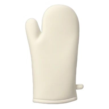 Cream oven mitt sticker