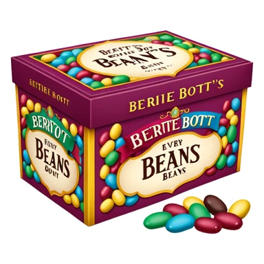 Bertie bott’s every flavour beans box from the wizarding world of Harry Potter sticker