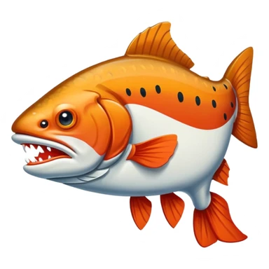 Cutthroat trout hockey logo sticker