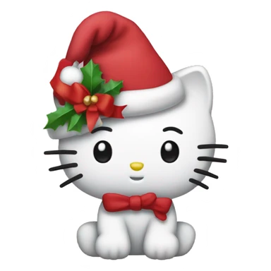 Christmas hello kitty sticker