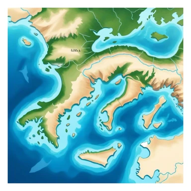 A map view of the Black Sea, showing its distinctive shape, surrounded by the neighboring countries, with clear blue water contrasting against the landmasses sticker