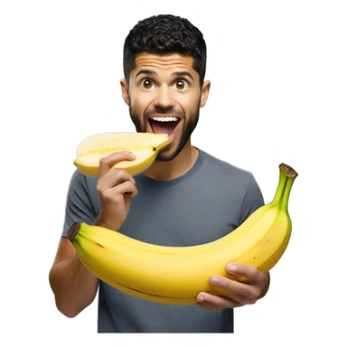 Steven Furtick eating peeled banana sticker