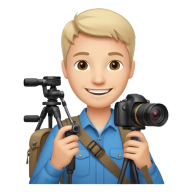 Photo Enthusiast + tripod strap, Tour Group. sticker