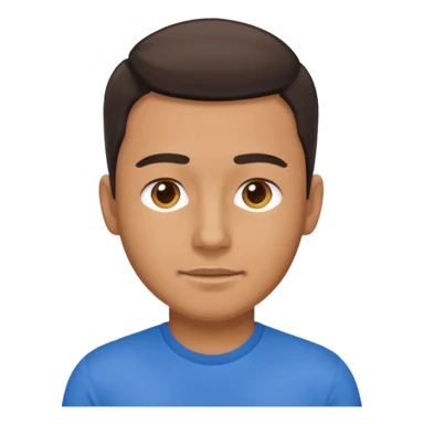 man walk with blue t-shirt  sticker