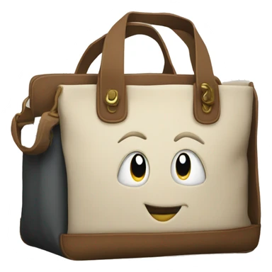 tote bag with laptop sticker