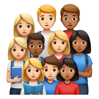 students discussion sticker