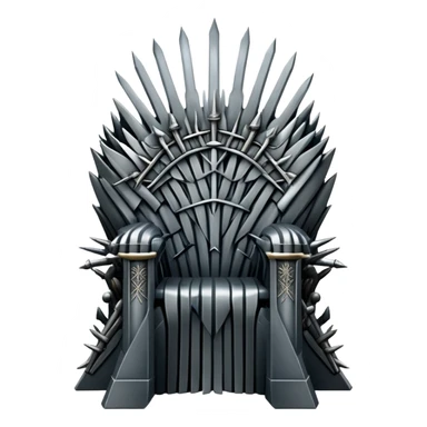 Iron throne made of swords from Game of Thrones sticker