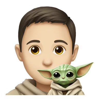 Baby Yoda with Pavel Durov sticker