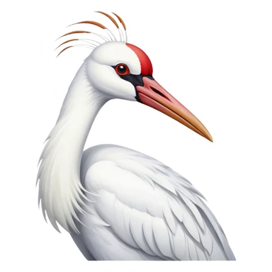 Siberian crane sticker