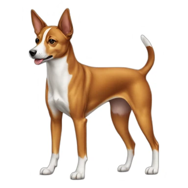 dog basenji full-height sticker