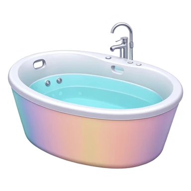 Colorful Pastel luxury jacuzzi bathtub  sticker
