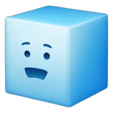 blue cube with a missing corner sticker