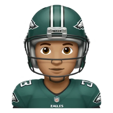 A Philadelphia eagles player sticker