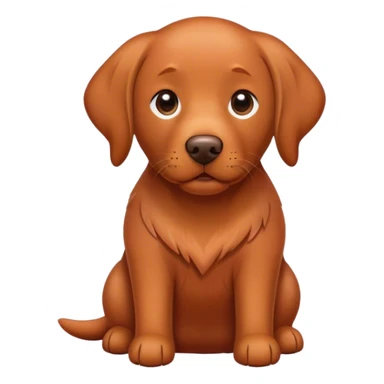 Red Labrador  sticker