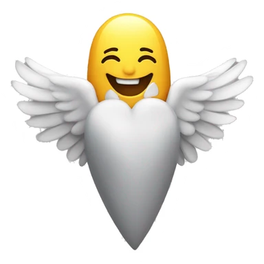 Crée un emoji représentant un cœur avec des ailes, dégageant une aura ultra romantique. sticker