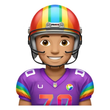 A LGBTQ football player more LGBTQ  sticker