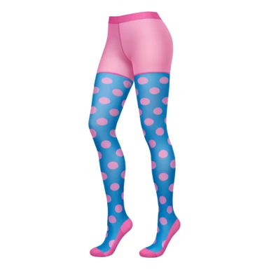 pink and blue polka dot tight sticker