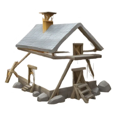 gold mine building sticker