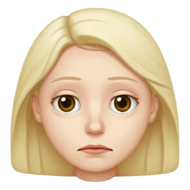 Tired bored face sticker