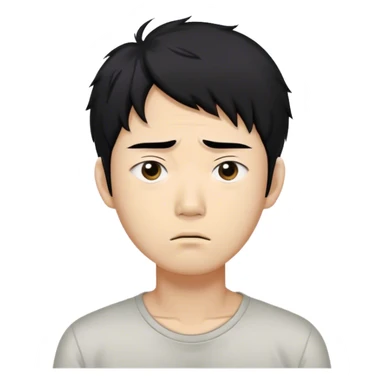 Seong Gi-hun squid game A tall, slim man with messy, unkempt black hair and tired eyes, showing signs of stress. sticker