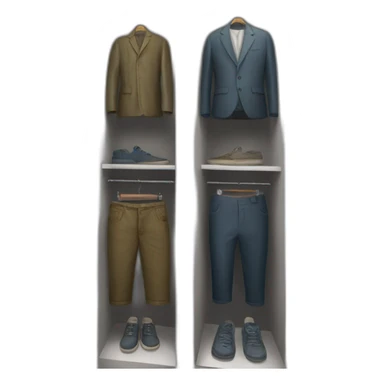 Shop of mens clothing sticker