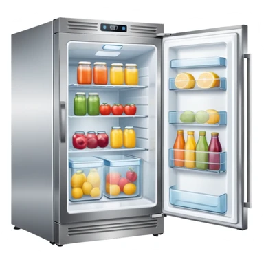 Freezer-and-refrigerator in one  sticker