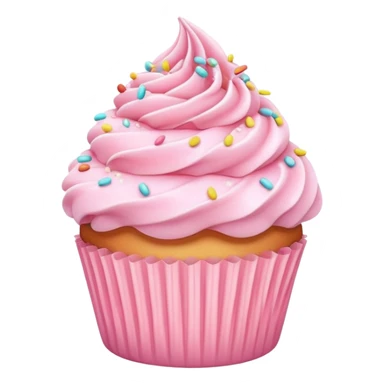 pastel pink cupcake sticker
