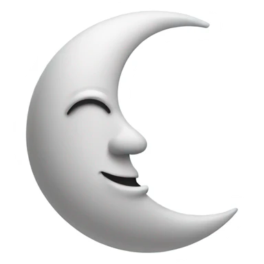 A half moon with zzz on top of it  sticker
