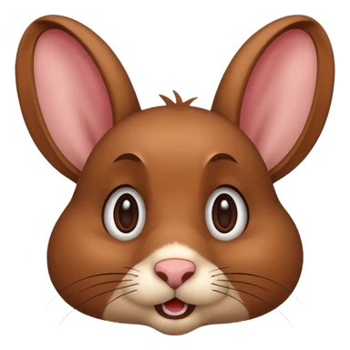 Rabbit more excited  sticker