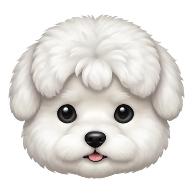 bichon frise face sticker