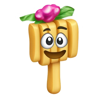 A rigatoni noodle holding a maraca sticker