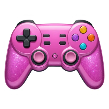 glitter pink control game sticker