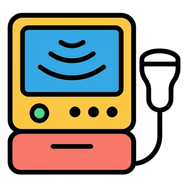 simple ultrasound icon sticker
