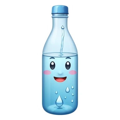 Botella de agua mineral sticker