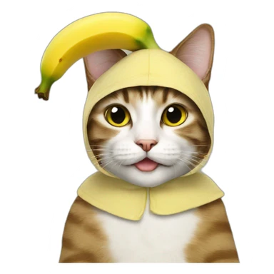 cat-wearing-banana-costume sticker