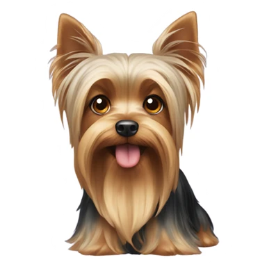 Yorkshire Terrier with drooping ears sticker