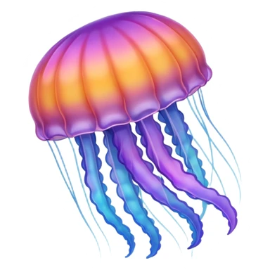 jellyfish with unique design and color but i want a simple one i dont want color orange and blue sticker