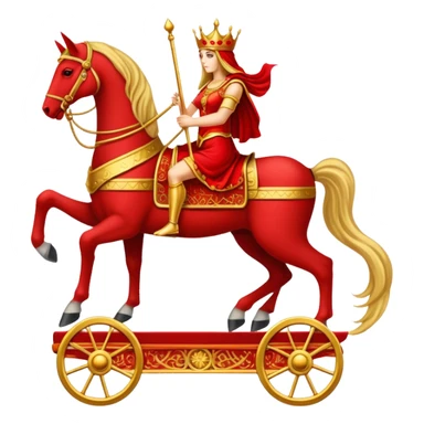 The chariot on a Tarot Card sticker