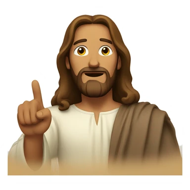 Jesus pointing at you winking sticker