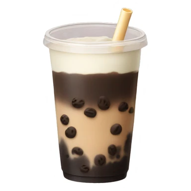 Boba milk tea no face sticker