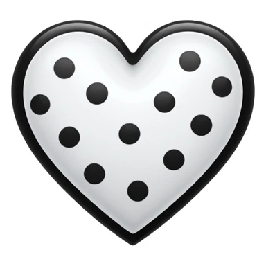 Esse emoji "🤍" com bolinhas pretas  sticker