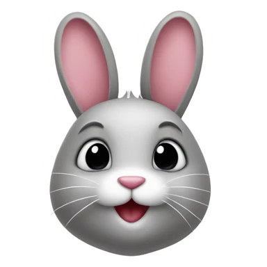 Bunny with heart sticker