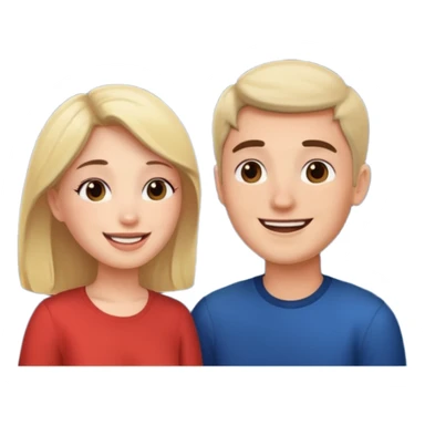 couple talking with night sky  sticker