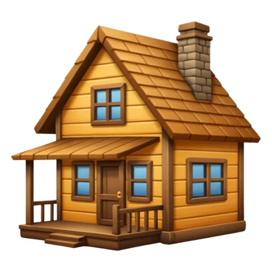 wood house sticker