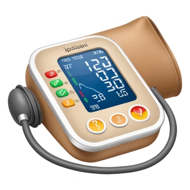 blood pressure cuff on upper arm sticker