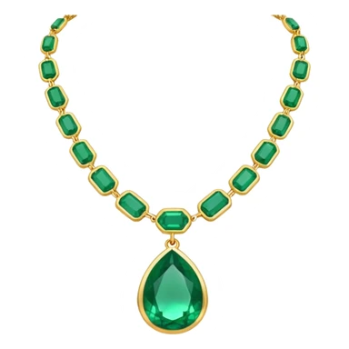 green necklace  sticker