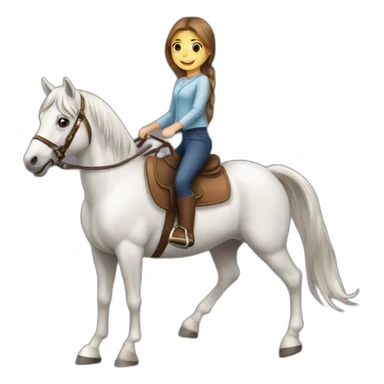 girl_riding_horse sticker